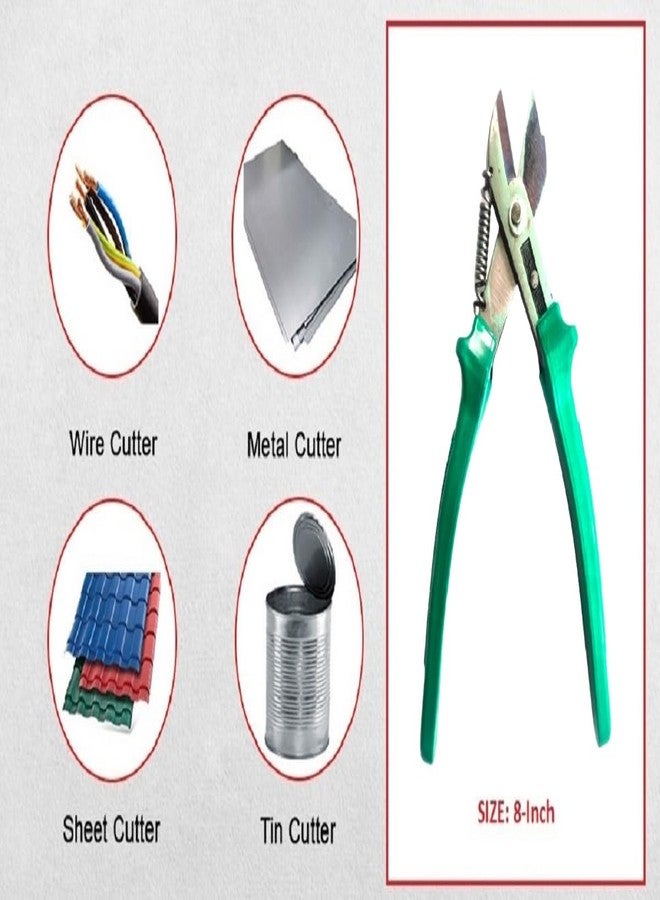 Pilerman Katiya Popat Heavy Wire Stripper/Metal Stripper/Sheet Crimping Tool/Tin Stripper (8 inch,Green) - Image 5